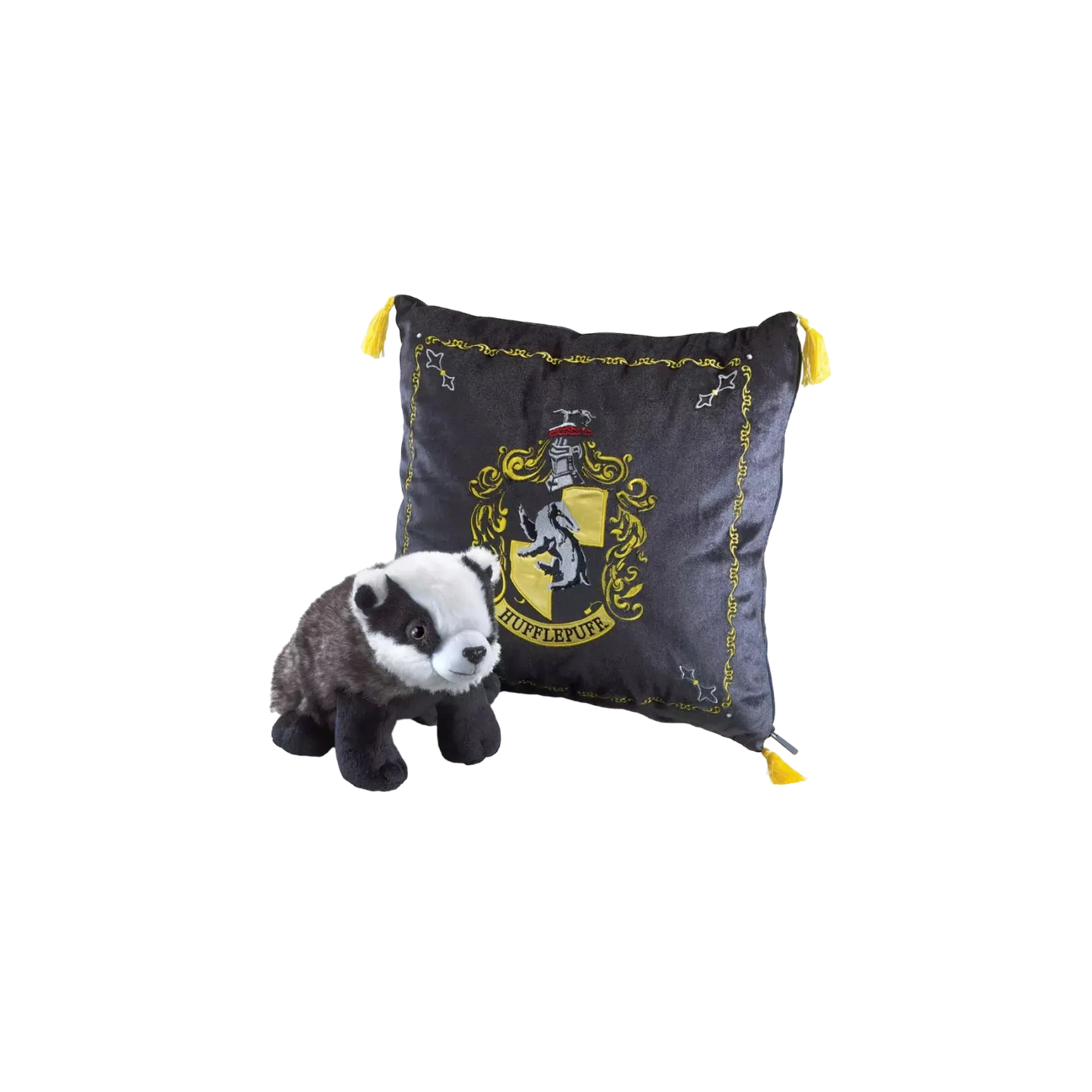 Coussin Harry Potter avec peluche - Poufsouffle