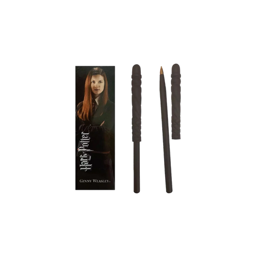 Stylo baguette Harry Potter - Ginny Weasley (avec marque page)