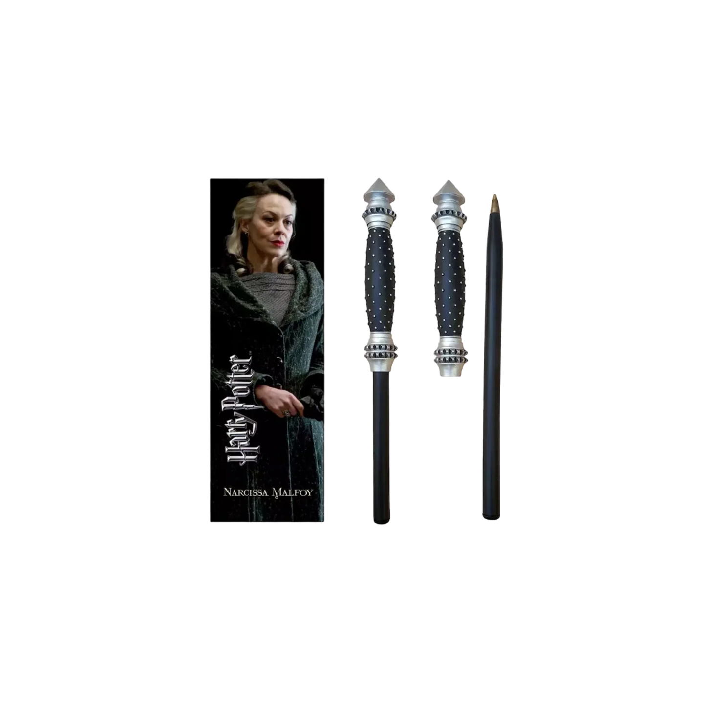 Stylo baguette Harry Potter - Narcissa Malefoy (avec marque page)