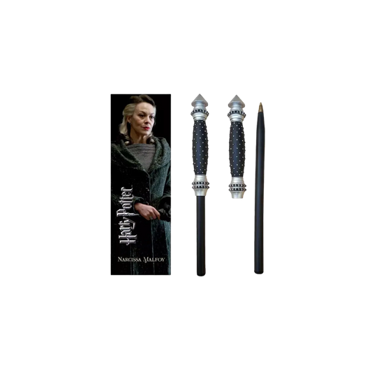 Stylo baguette Harry Potter - Narcissa Malefoy (avec marque page)