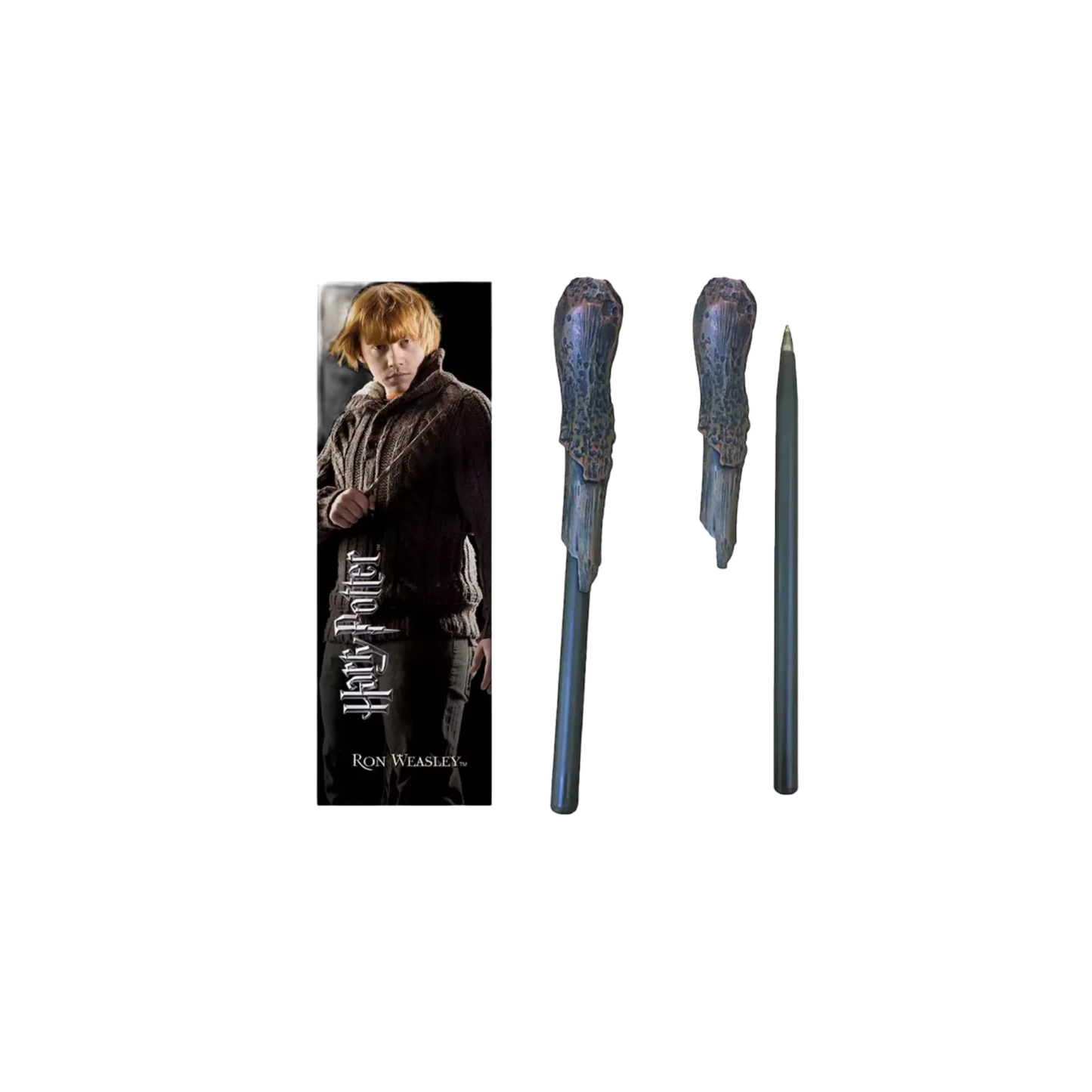 Stylo baguette Harry Potter - Ron Weasley (avec marque page)