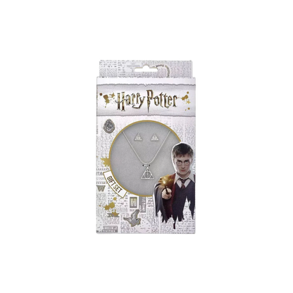 Collier Harry Potter - Reliques de la mort (avec boucles d'oreilles)